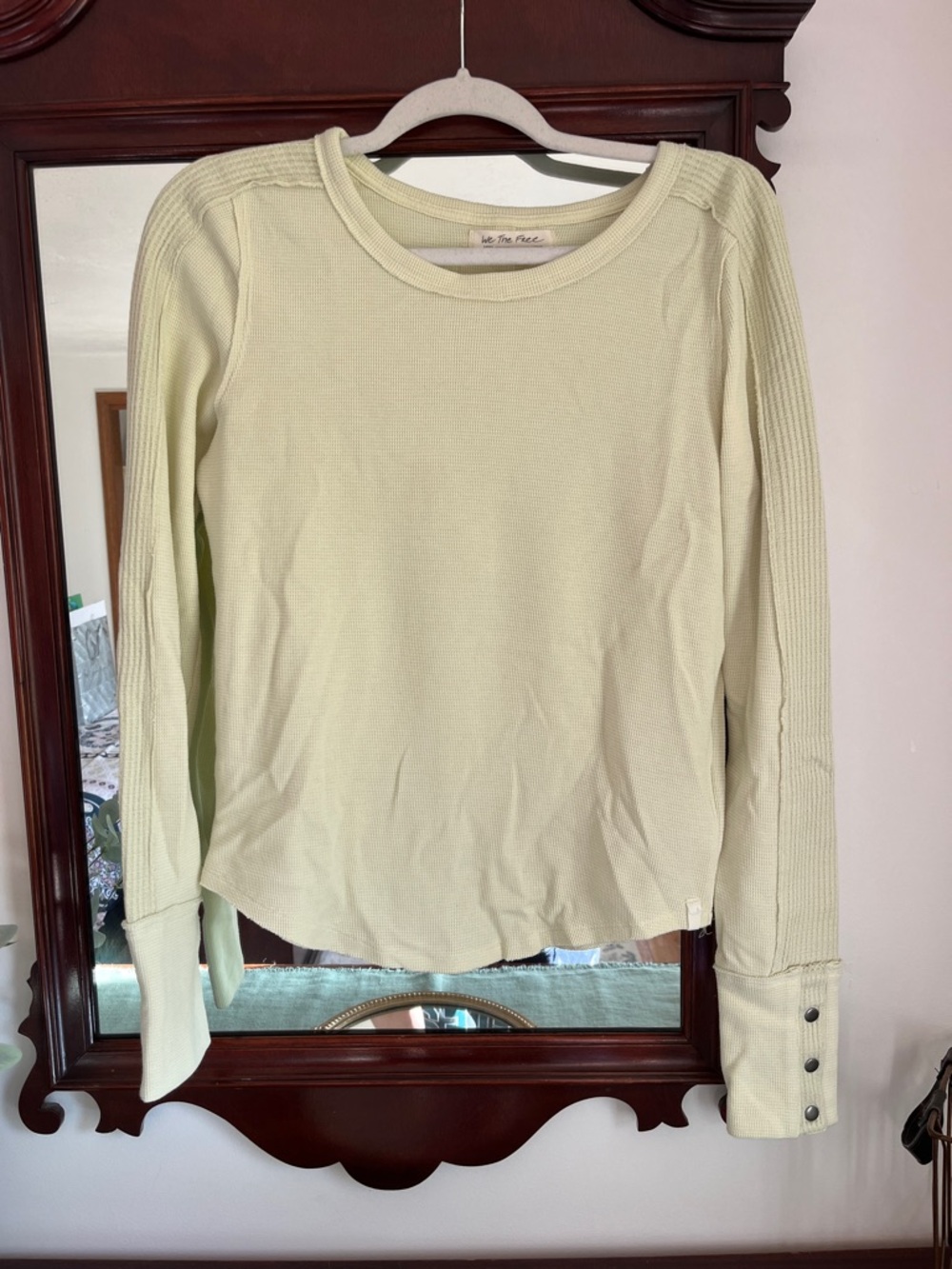 We The Free Pale Green Long-Sleeve  Top